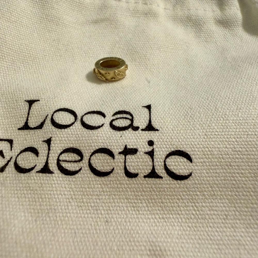 Local Eclectic Solid Gold Angel Number Spacer Charm 111 - Picture 5 of 6